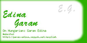 edina garan business card
